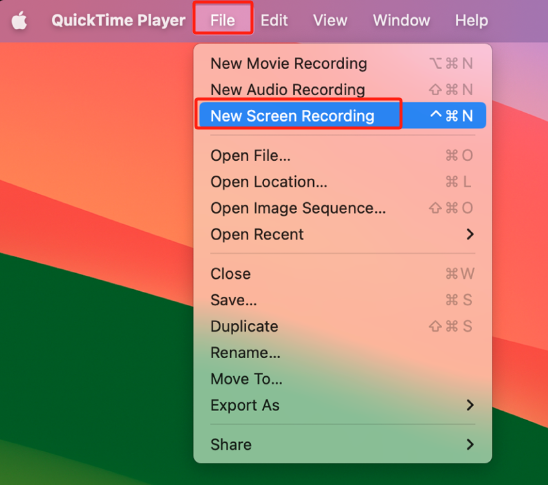Bildschirmaufnahme auf dem Mac mit Audio mit QuickTime