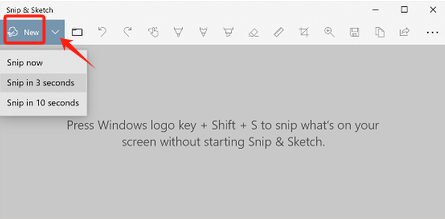 Screenshot auf Acer mit Snip & Sketch