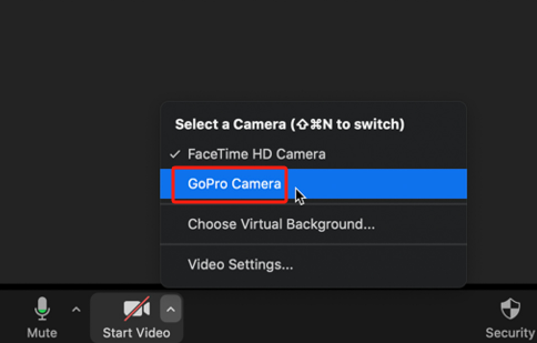 Verwenden Sie GoPro als Webcam unter Windows