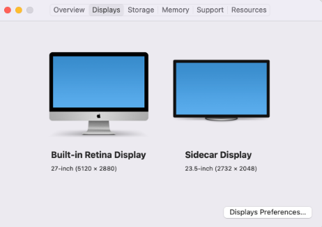 Verwenden Sie den iMac mit „Sidecar“ als Monitor
