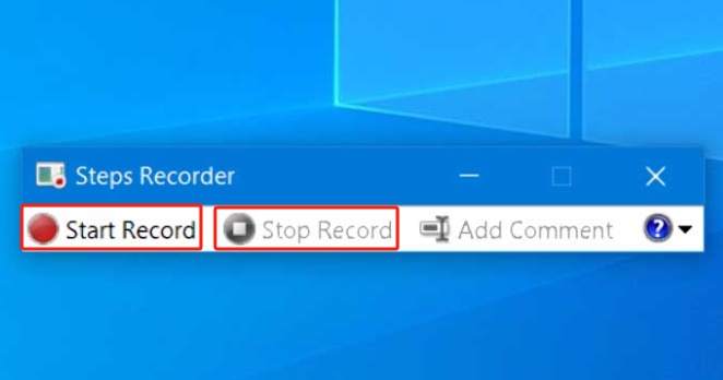 Verwenden Sie den Schrittrekorder in Windows 10