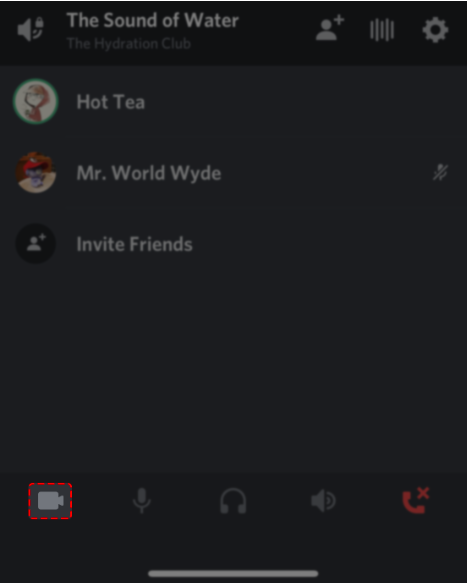 Bildschirm auf Discord in einem Sprachanruf teilen
