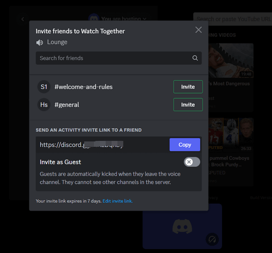 Gemeinsam YouTube-Videos auf Discord ansehen
