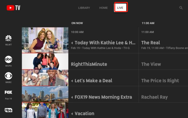 Nehmen Sie YouTube TV über DVR auf