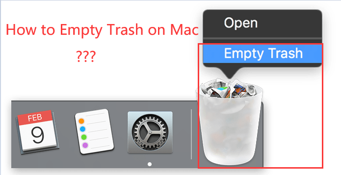 So leeren Sie den Papierkorb auf dem Mac