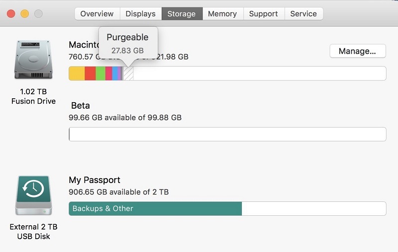Geben Sie mit dem Mac Storage Tool Speicherplatz auf dem Macbook Air frei