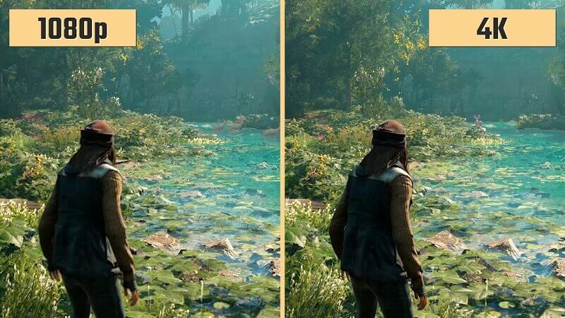 Auflösungsvergleich: 1080P VS 4K