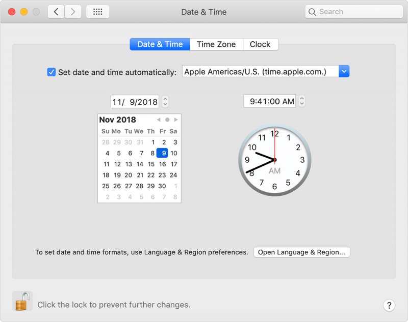 Überprüfen Sie Datum und Uhrzeit auf Ihrem Mac