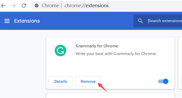 Chrome-Erweiterungen löschen