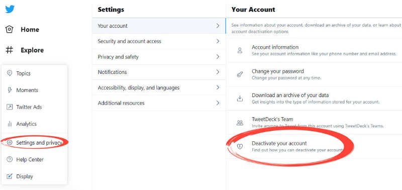 Detaillierte Schritte zum Löschen Ihres Twitter-Kontos