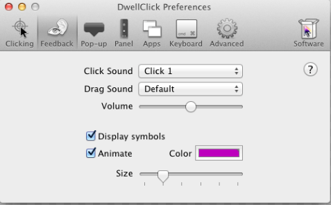 DwellClick Auto Clicker für Mac