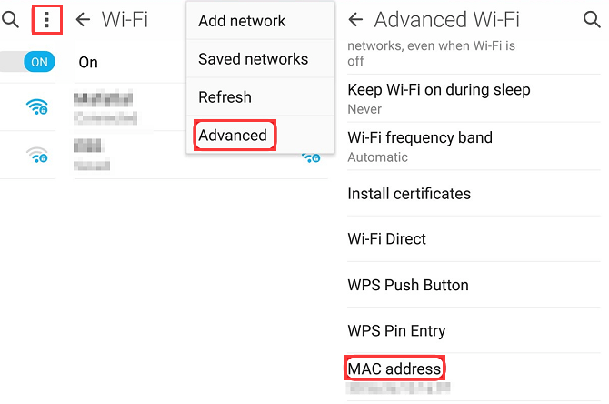 MAC-Adresse auf Android-Geräten finden