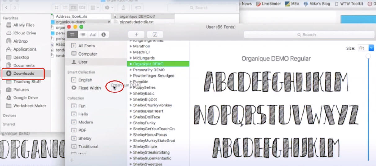 Schriftarten auf dem Mac installieren