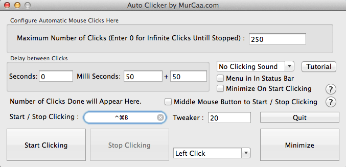 MurGaas Auto-Clicker für Mac
