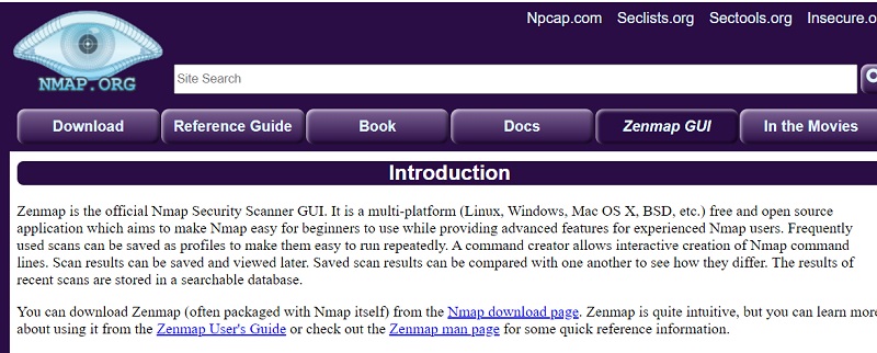 Zenmap Security IP-Scanner für Mac und Windows