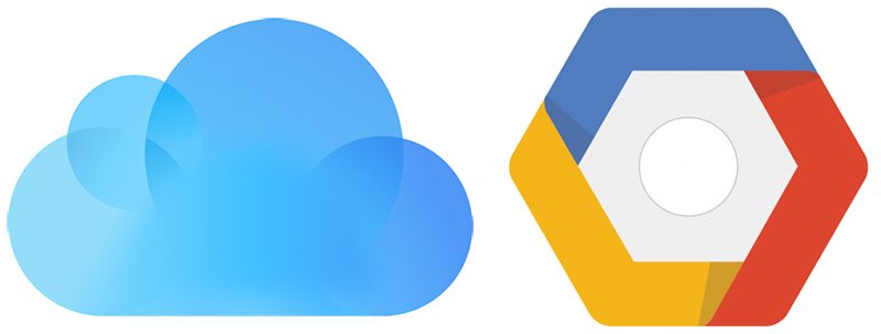 Wählen Sie Google oder iCloud