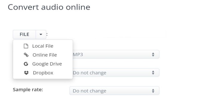 Konvertieren Sie OPUS online in MP3