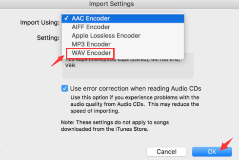 Konvertieren Sie AIFF in WAV in iTunes