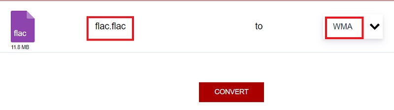 Konvertieren Sie FLAC in WMA mit AnyConv