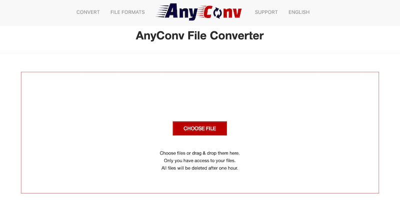 Konvertieren Sie MP4 online in AMV über AnyConv.com
