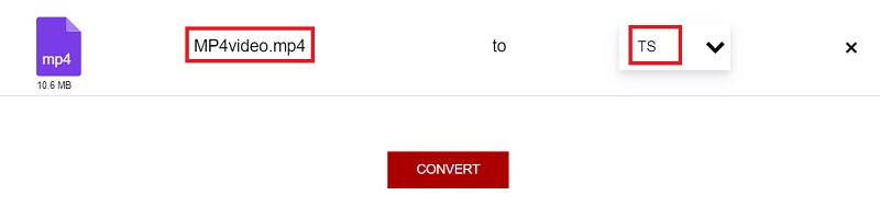 Konvertieren Sie MP4 in TS mit Online-Tools