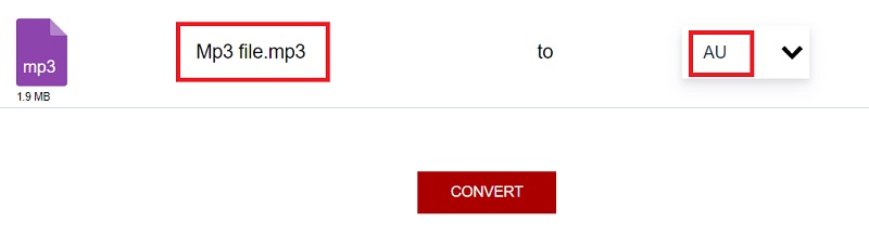 Konvertieren Sie MP3 in das AU-Format mit AnyConv