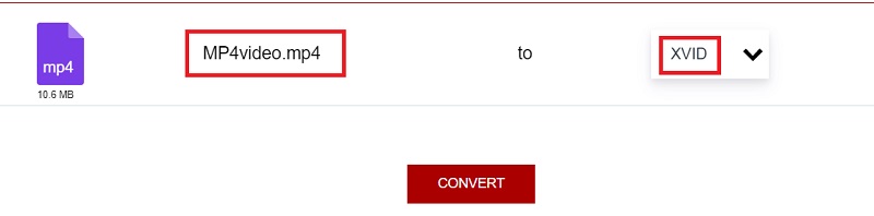 Konvertieren Sie MP4 in Xvid Online