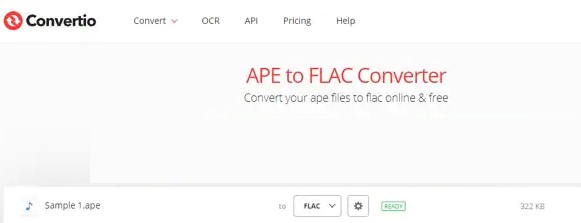 Konvertieren Sie APE online in FLAC