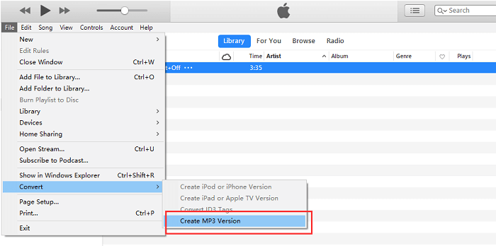 Konvertieren Sie MP4 in MP3 in iTunes