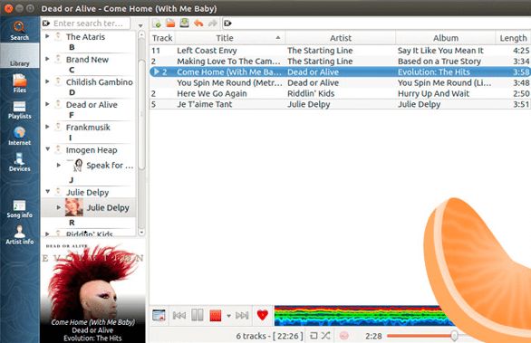 Clementine Music Player für Mac