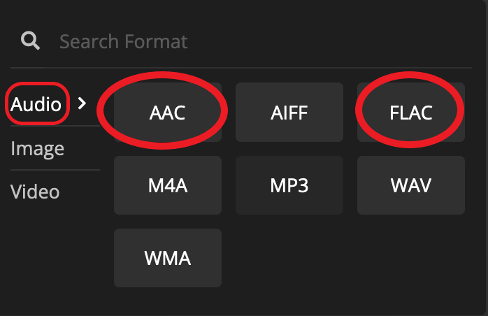 Online FLAC zu AAC Konverter