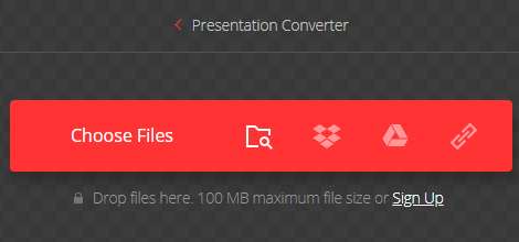 Konvertieren Sie Powerpoint in Video Convertio