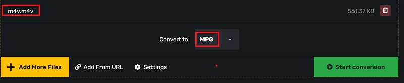 Verwandeln Sie M4V mit kostenlosen Online-Tools in MPG