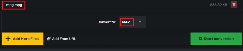 Übertragen Sie MPG kostenlos in M4V