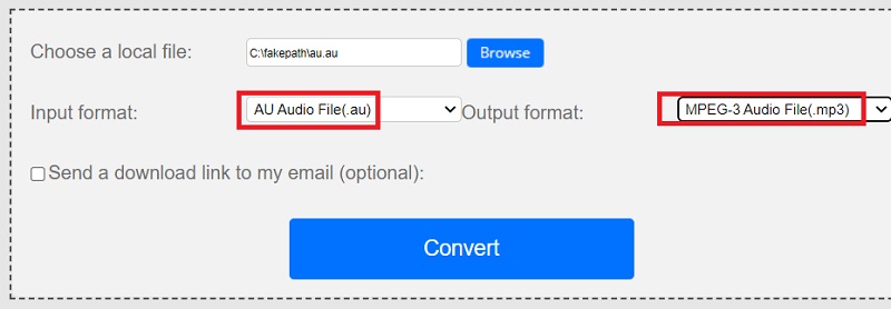 Konvertieren Sie AU in MP3 online kostenlos