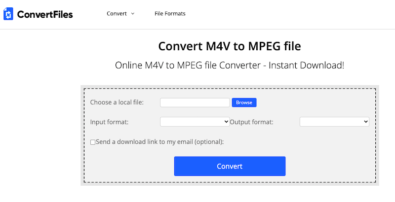Konvertieren Sie M4V in MPEG bei ConvertFiles.com