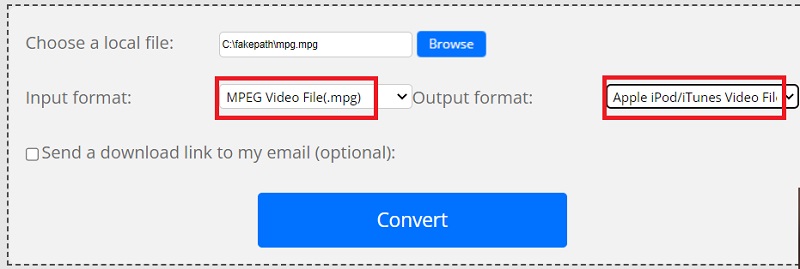 Konvertieren Sie MPG in M4V mit Online-Tools