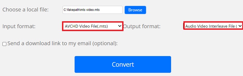 Erstellen Sie MTS kostenlos im AVI-Format