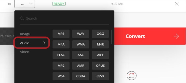 Konvertieren Sie MP2 in MP3 Online