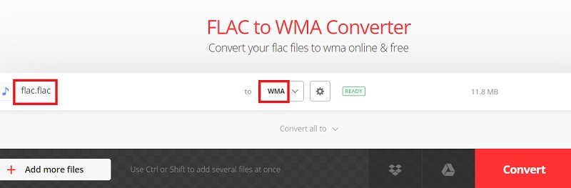 Wandeln Sie FLAC einfach in das WMA-Format um