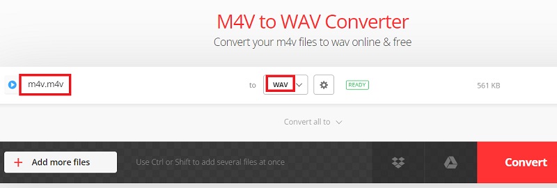 Einfaches Konvertieren von M4V in WAV