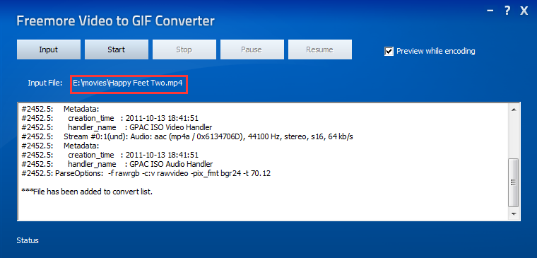 MP4 in GIF konvertieren Verwenden Sie Freemore Video to GIF Converter