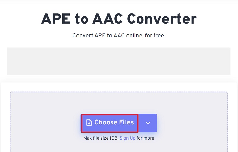 Wandeln Sie die APE-Datei in das AAC-Format um
