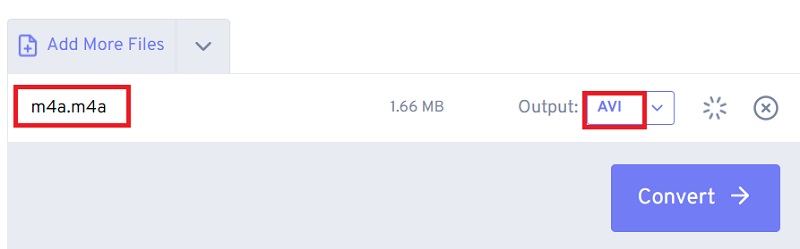 Machen Sie mit FreeConvert M4A in das AVI-Format