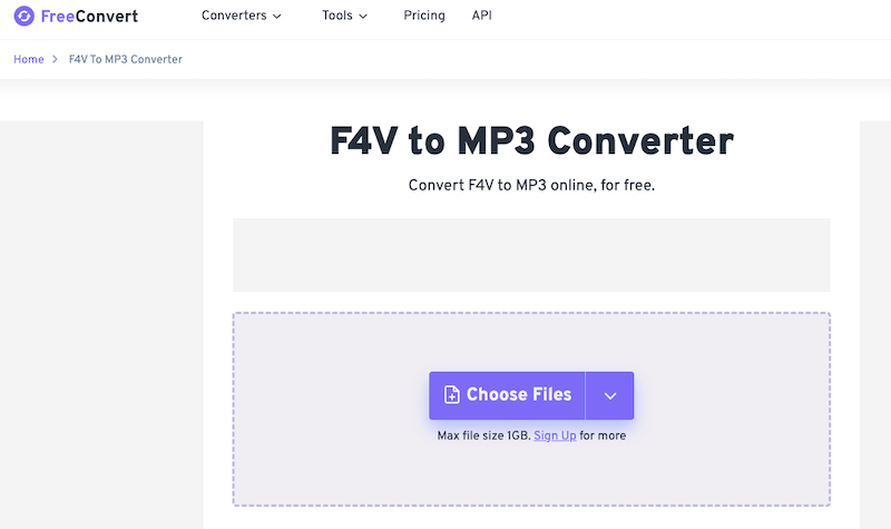 Konvertieren Sie F4V in MP3 bei FreeConvert.com