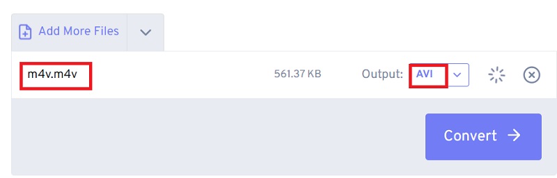 Machen Sie M4V zu AVI mit FreeConvert