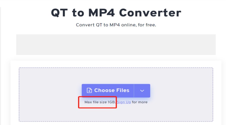Kostenloser Online-Konverter von QuickTime zu MP4