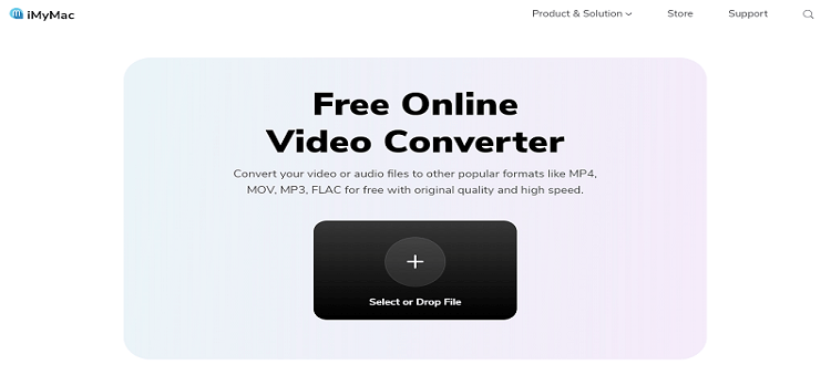 Machen Sie AC3 zu MP4 mit dem iMyMac Online Video Converter