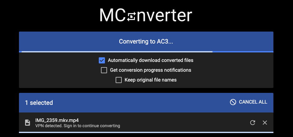 Konvertieren Sie MKV in AC3 mit MConverter