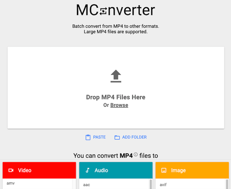 Verwenden Sie MConverter, um MP4 in AMV Online zu konvertieren